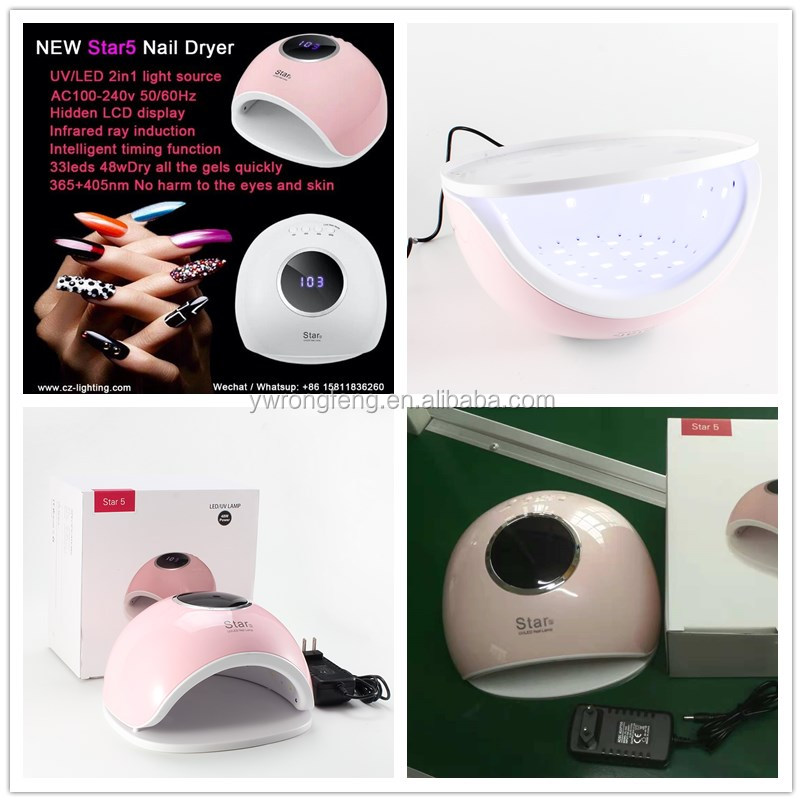 Lamp Gel Nail Dryer 54PCS LED Lamp For Manicure Curing acrylic gel Nail Polish Dryer With Motion Sensing Nail Tools FD-299