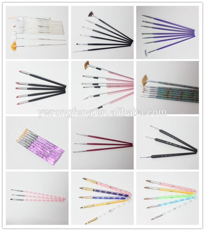 hot sell Beauty Products Paint Brush Nail Art Design Private Label Nail Brush