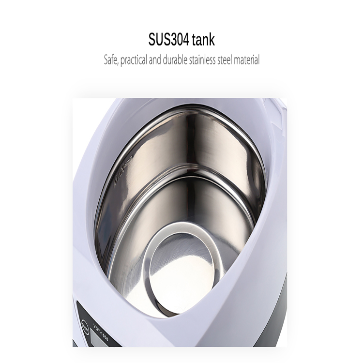 Stainless Steel Ultrasonic Cleaner 0.75L Sterilizer Manicure Ultrasonic Jewelry Cleaner for Denture Eyeglass Circuit board