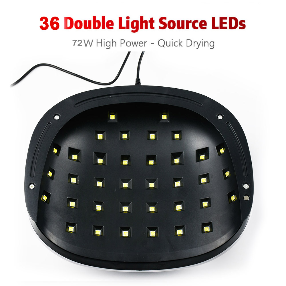 New design 72watt motion sensor smart UV curing lamp 36w sun uv led lamp for nail FD-204
