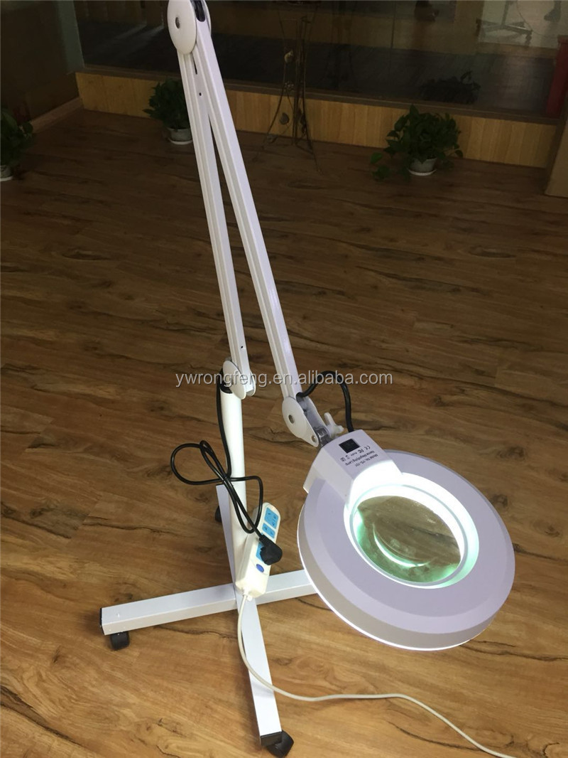 Magnifying Glass Dual Use Table Lamp Super Bright Stand Non Slip Repair Hand Held LED Simple Authenticate Jewelry Home