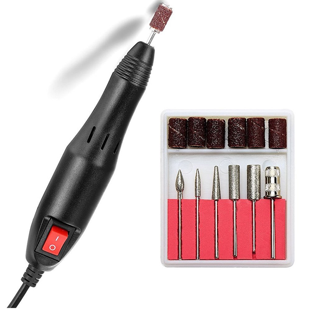 Nail Drill Machine Electric Manicure Pedicure Nail Drill Bits Kits for Acrylic Nails (20,000 RPM)