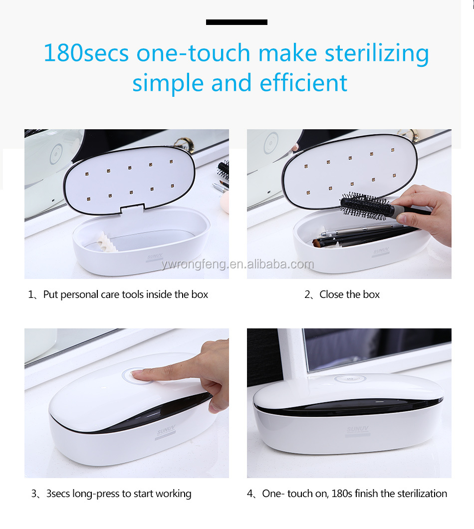 Mini metal SUNUV S2 Portable led UV Sterilizer For USB Phone Cosmetic disinfection